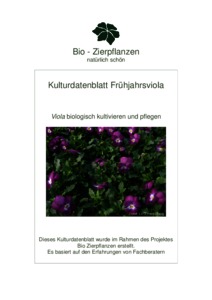 Organic Eprints Kulturbeschreibungen Bio Zierpflanzen (Geranien